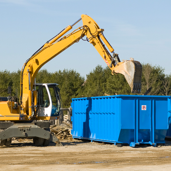 are there any restrictions on where a residential dumpster can be placed in Bystrom CA